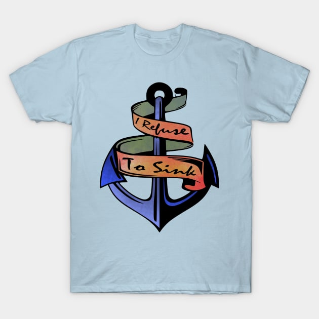 anchor sailor t shirt vintage anker design T-Shirt by Jakavonis